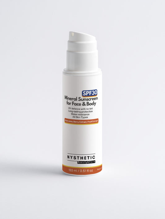 Mineral Sunscreen SPF30 for Face & Body, no tint